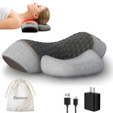 Fisiorest front view of pillow showing ergonomic shape and support benefits
