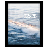Fisnish black frame front view showing clean poster display and neat edges