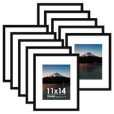 Fisnish front-facing black frame set showing clean lines and modern look