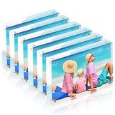 Fisnish front view acrylic frame showing clear display and modern look