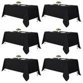 Fitable black tablecloth front pack shows neat bulk packaging and easy storage