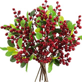 FiveSeasonStuff front packaging showing ten red berry stems, easy seasonal refresh