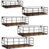 Fixwal front view of packed shelves showing complete set and modern finish