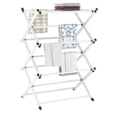 FKUO front view of drying rack unfolded showing capacity and easy access