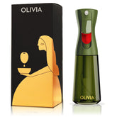 FLAIROSOL OLIVIA Signature front view showing green glass and gold accents, elegant countertop benefit
