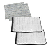 FlexiFreeze front view showing two black mats and packaging for neat transport and cooling