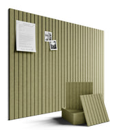 Fluxynara front view olive green board showing tidy workspace benefit