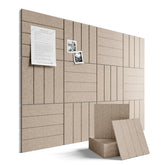 Fluxynara front view of taupe 48x36 board showing clean workspace benefit