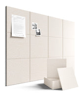 Fluxynara front packaging showing 12 oatmeal felt tiles and set contents benefiting organization