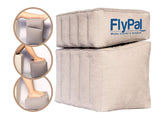 Flypal front view of inflated foot rest showing compact comfort