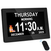 FLYRUIT front display showing day date and large time for effortless reading