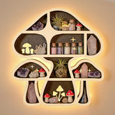 FNYDOX front view of mushroom shelf highlighting charming display benefit
