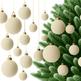 Foilswirl front packaging showing 36 cream velvet balls and neat display benefit