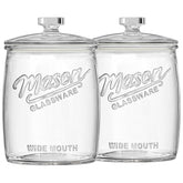 Folinstall two-pack front view showing clean glass jars and sealed lids for freshness