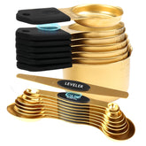 FONYA gold set front view showing entire 16-piece kit and leveling tool benefit: complete organization