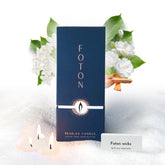 Foton front packaging showing Misty Monte scent and refillable benefit