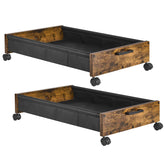 FOUCSSOMEI front view of under-bed drawers showing organized storage benefit