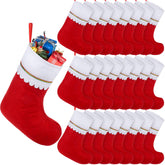 Fovths front view 24-pack showing coordinated stockings and fast decorating benefit