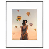 Frametory black 16x20 front view showcasing minimalist edge and modern look