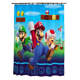 Franco Super Mario front view curtain showing bright characters and playful decor benefit