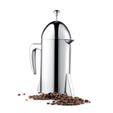 Francois et Mimi front view showing retro stainless steel press and gift-ready box, stylish gift