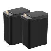 FRESHLIX front view compact trash can showing slim footprint and convenience
