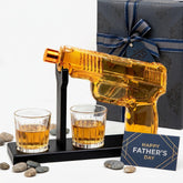 Frolk decanter front view showing elegant anniversary design and display benefit