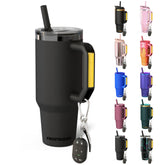 Frost Buddy front view of Dark Night tumbler showing sleek finish and capacity benefit