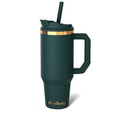 Frost Buddy front view of emerald tumbler showing sleek finish and large capacity