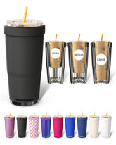 Frost Buddy front view of Dark Night tumbler showing sleek finish and capacity