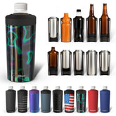 Frost Buddy front view showing stainless-steel cooler and secure fit