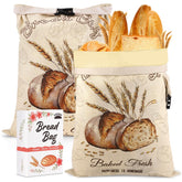 fufeisi front packaging showing two beeswax bread bags, reusable and gift-ready