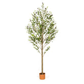 FUKLUNGYOW 6ft olive tree front view showing full realistic canopy and instant decor appeal
