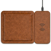 Funistree front view of valet tray showing clean charging surface and organized layout benefit