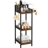 FURFUN front view full shelf showing compact vertical storage and farmhouse look