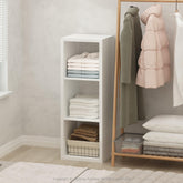 Furinno front view showing compact storage and modern look