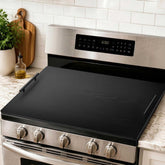 FUSOUBOTY front view stove cover showing clean countertop benefit