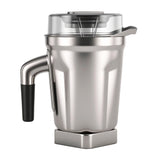 Fxsmgdy front view of 64oz stainless steel pitcher showing polished finish and handle