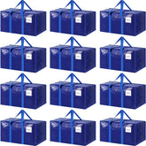 FYGRIP front view of 12-pack blue bags showing pack convenience and durability