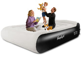 Gaglojti front view queen air mattress showing full loft and comfort