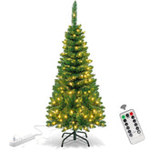 GameXcel 4.5 ft tree front view showing full decoration and space savings