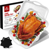 GAYIMEI front view of platter showing size and clean matte finish for elegant presentation