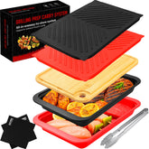 GAYIMEI front view of full kit showing trays and accessories for organized grilling