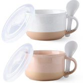 GBhome front packaging showing two 24 oz soup mugs and spoons, stylish gift ready