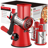 GDL front view of rotary grater showing compact design and quick shredding