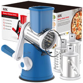 GDL front view of rotary grater showing compact design and accessible crank