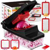 Geedel front packaging showing red chopper and benefits of compact storage
