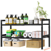 GEMWON front view expanded shelf showing full storage capacity and stability