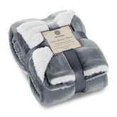 Genteele throw front view showing plush fabric and cozy look