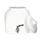 Geo Sports crock front view showing clean porcelain finish and compact footprint for counters